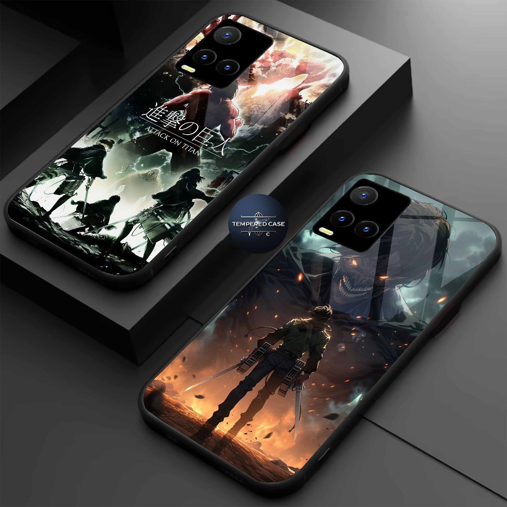 Softcase Glass Kilau Kaca VIVO Y21/Y33S Case VIVO Y21/Y33S  casing handphone VIVO Y21/Y33S TEMPREDCA