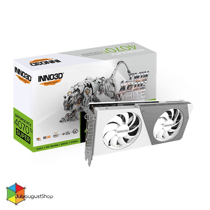 Inno3D GeForce RTX 4070 Ti SUPER 16GB GDDR6X TWIN X2 OC WHI