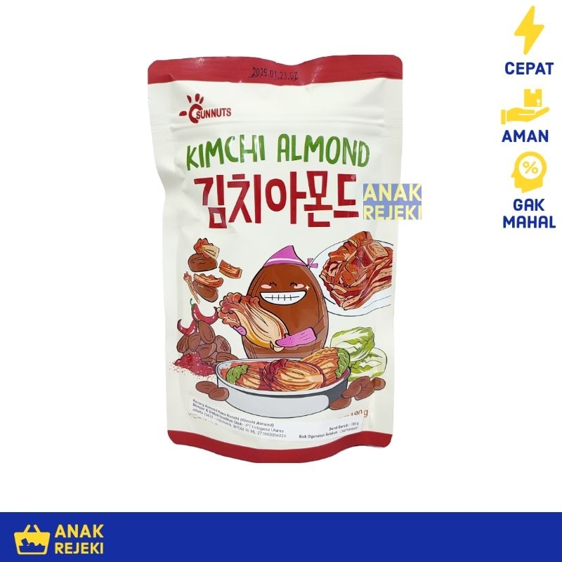 

Nuts Holic Kimchi Almond 180gr - Nutsholic Snack Kacang Korea Viral