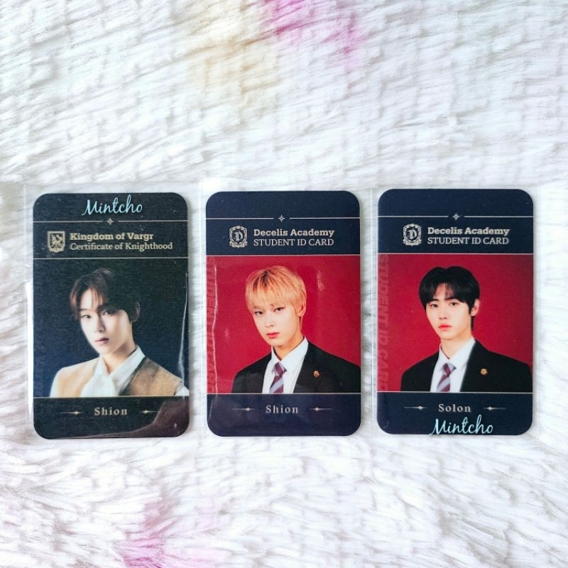 ENHYPEN SUNOO & SUNGHOON ID CARD VARGR & DECELIS CARD SOLON & SHION DARKMOON OFFICIAL