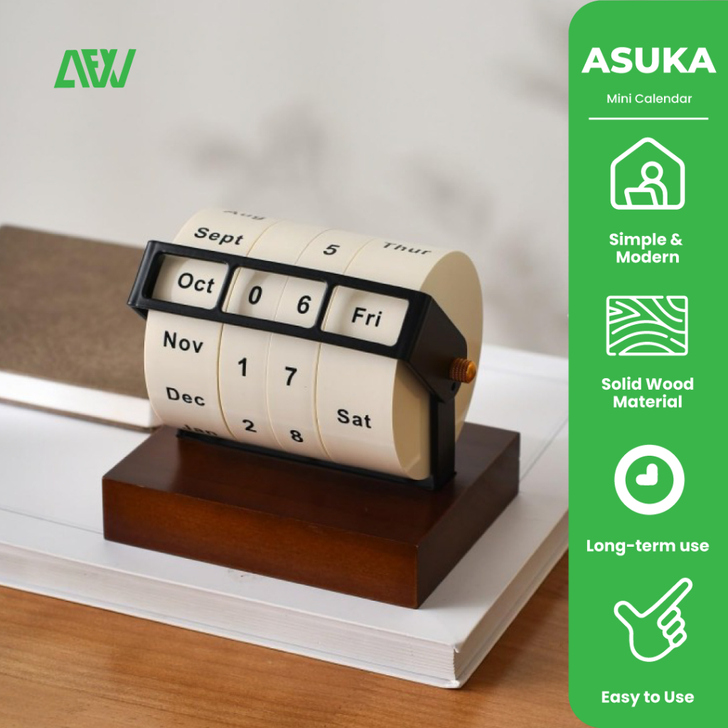

Calendar Mini Aksesoris Ornaments Rotating Wheel ASUKA Calendar DIY-AF