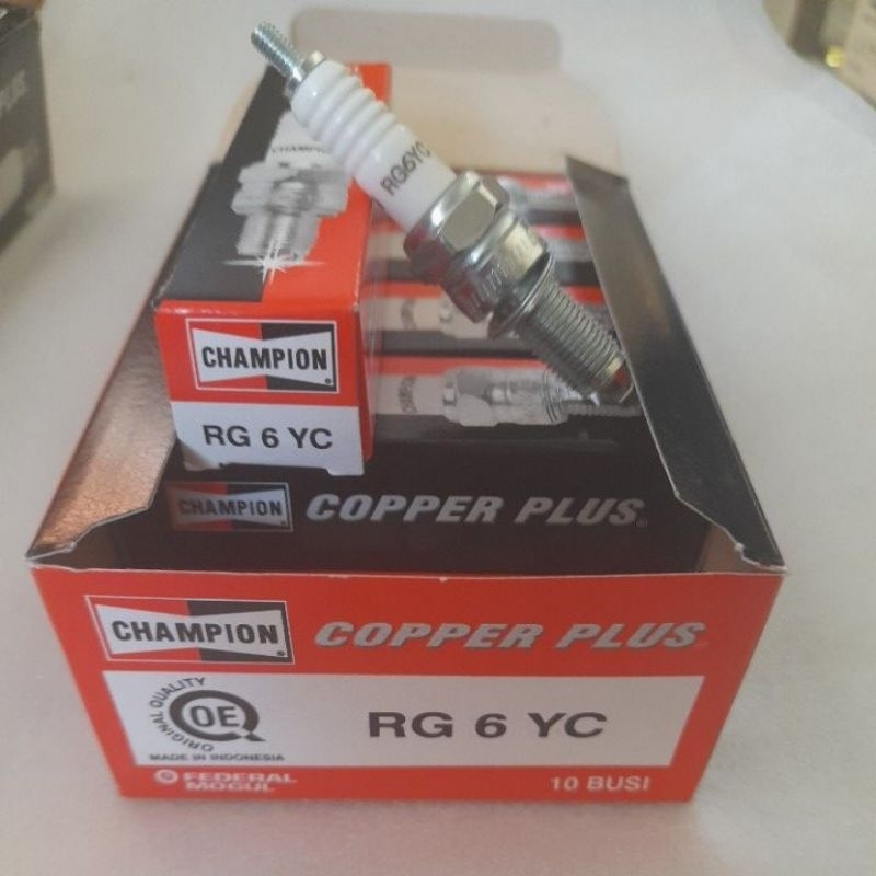 Busi RG 6 YC/ RG 4 HC Champion Original Busi Kharisma, Supra 125, beat, Vario