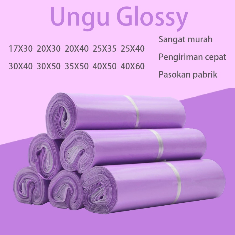

Kemasan plastik berlapis polietilen ungu multi ukuran