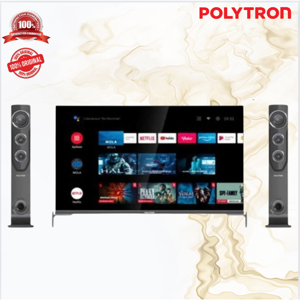 POLYTRON TV LED 43inch PLD 43TV1556 DIGITAL TV CINEMAX SOUNDBAR