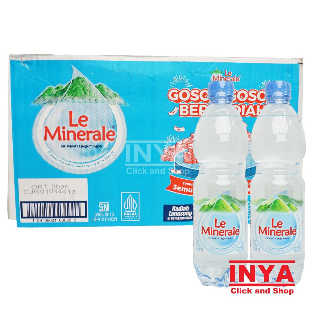 

Le Mineral Air Minum Kemasan 24x600ml BOX - Water
