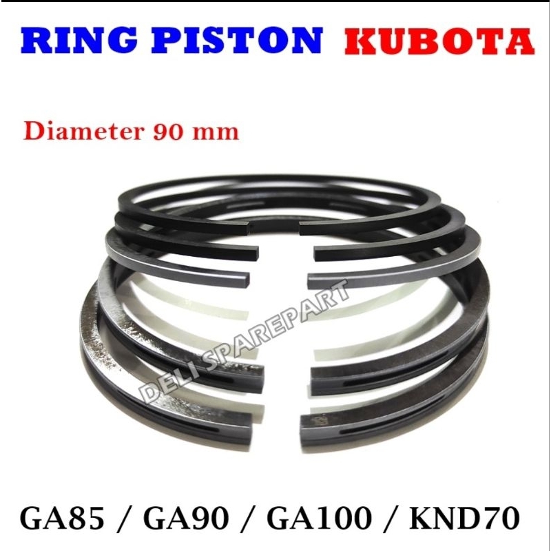 Ring piston ring seher mesin kubota knd70 Ga85 ga90 ga100