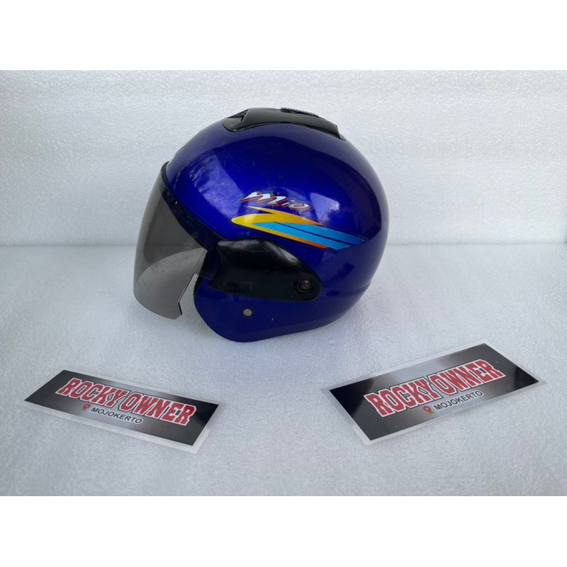 HELM YAMAHA MIO BIRU CLASIK SPORTY ORIGINAL