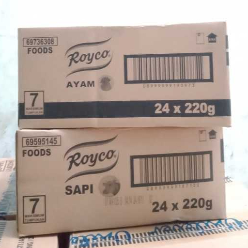 

[Dus] Bumbu Masak Royco Kaldu Bubuk Ayam/ Sapi Berat Isi 220g x 24 Pcs - ROYC230