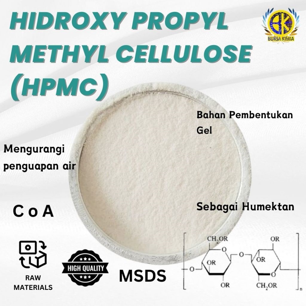 HPMC (Hydroxypropyl Methyl Cellulose) 1 Kg / HPMC Non Food Grade 1 Kg