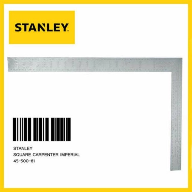 

TERDAHSYAT penggaris siku 4 x 6cm Steel Carpenter Square imperial 455 stanley