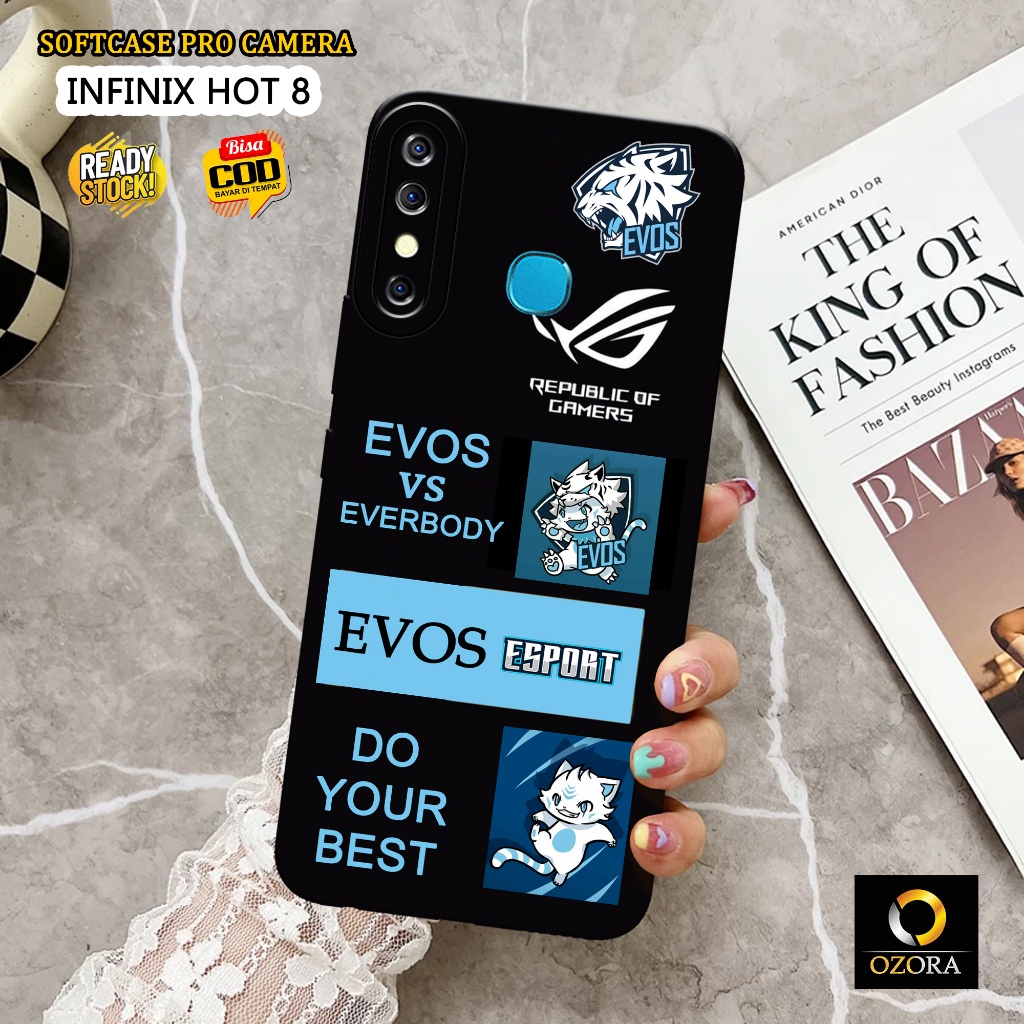 Case Infinix Hot 8 Terbaru - OZORA - Fashion Case Gamers - Casing Hp Infinix Hot 8 - Softcase Infini