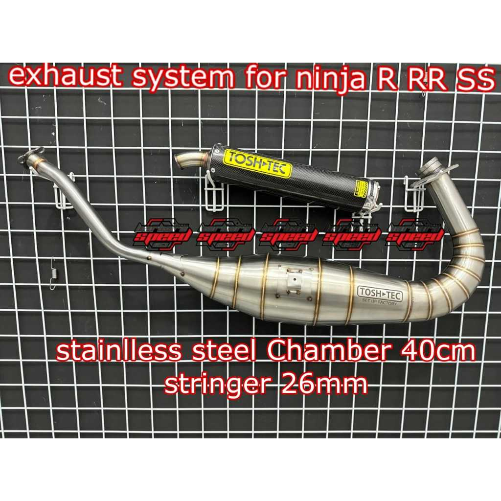 Knalpot Ninja R RR SS TOSTECH Exhaust CARBON