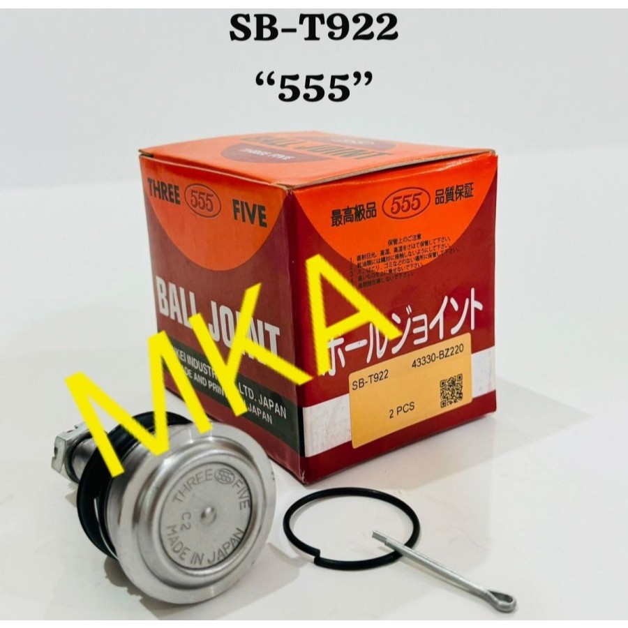 555 BALL JOINT TOYOTA AGYA BALL JOINT DAIHATSU AYLA BALL JOINT AGYA BALL JOINT AYLA SB-T922