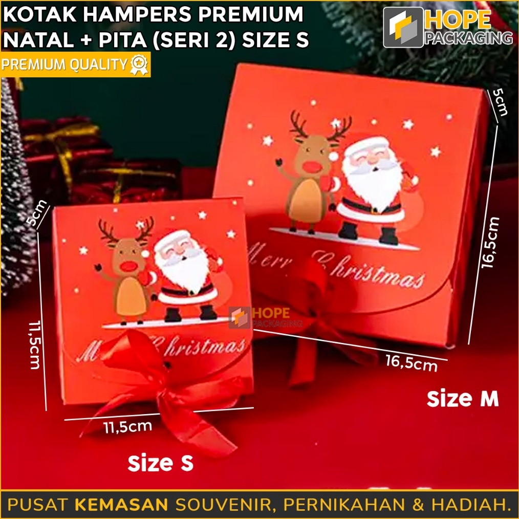 

EKSKLUSIF Box Kardus Natal Kotak Hampers Premium Pita SERI 2 Box Kado Santa Merry Christmas Kotak Hampers Kotak Kado Box Kotak Souvenir Box Hadiah Natal