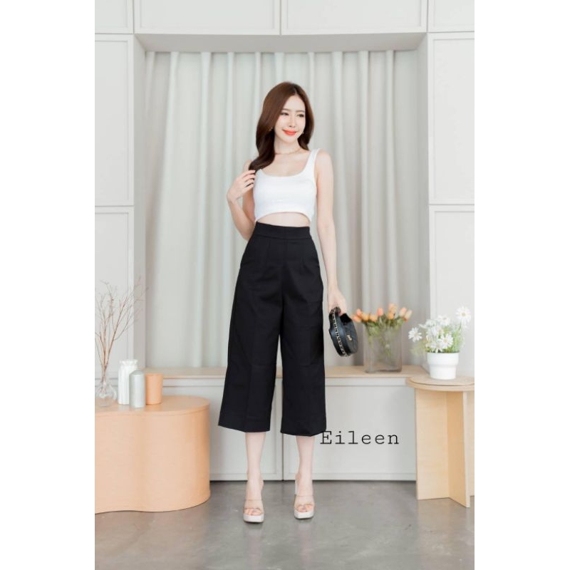 Celana wanita eileen bahan katun stretch 7/8