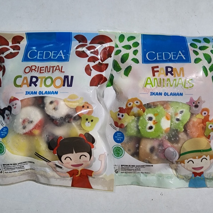 

Cedea Oriental Cartoon, Farm Animals, Ikan Olahan, Kemasan 200gr