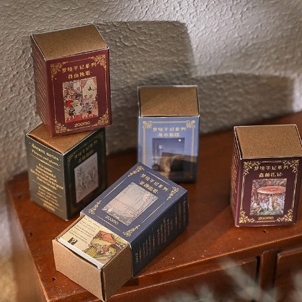 

Wah 1 Lembar Kertas Vintage Scrapbook Journal LOMO Series Aesthetic DIY