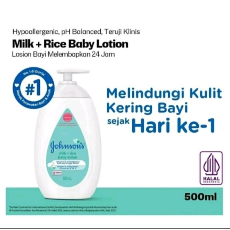 JOHNSON’S® Milk + Rice Body Lotion, 500ml