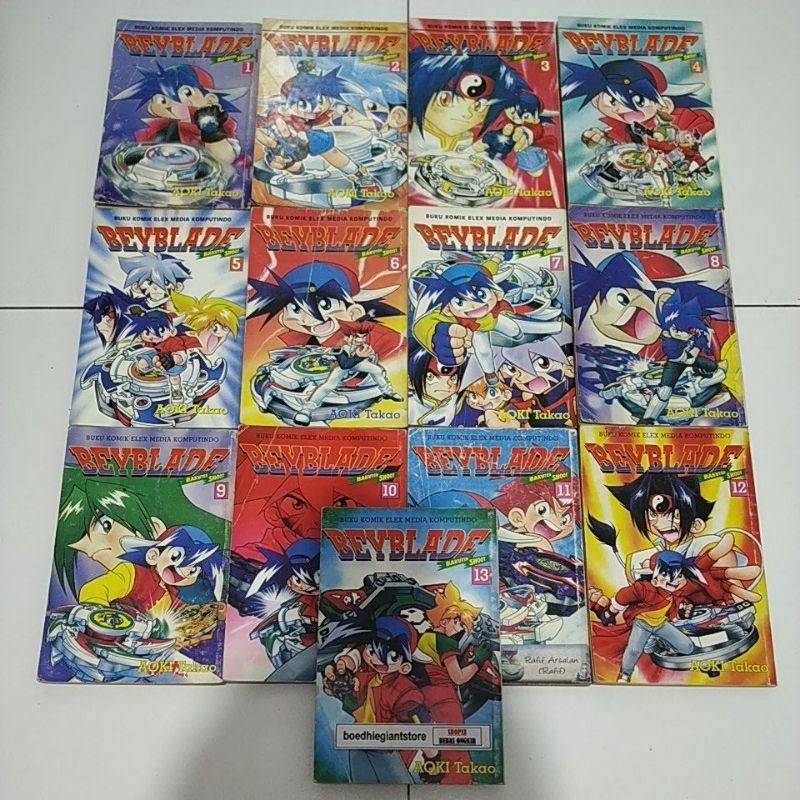 Komik Beyblade Bakuten Shoot 1-13 tamat, TS