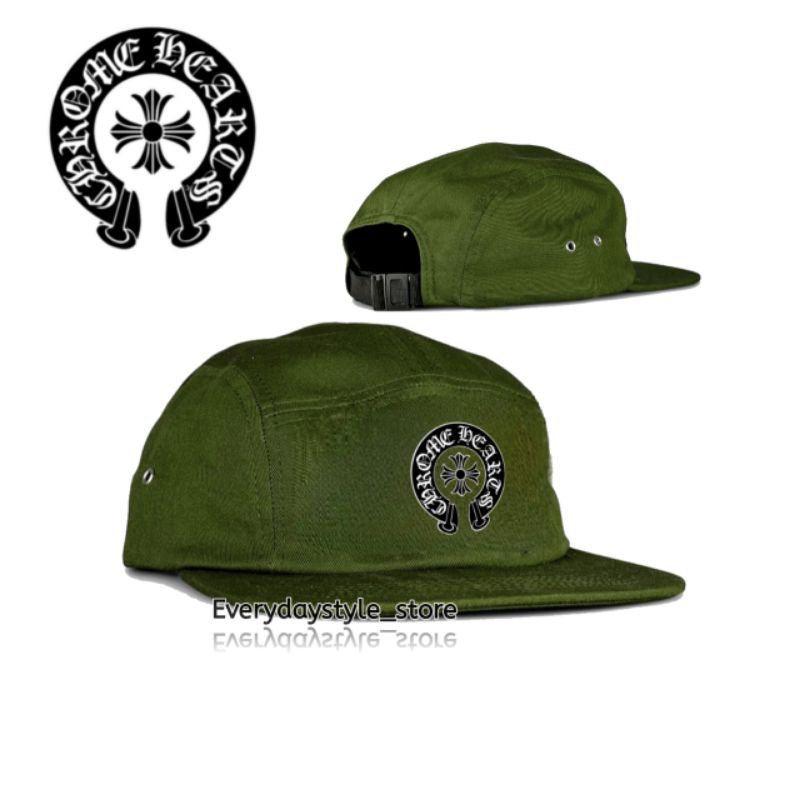 TOPI CHROME HEARTS 5 PANEL SNAPBACK / FIVE PANEL SNAPBACK HAT CAP DISTRO PRIA WANITA