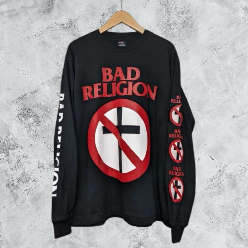 kaos band Bad Religion Longsleve Vintage tour eropa tag giant botleg thailand nirvana metalica acdc 