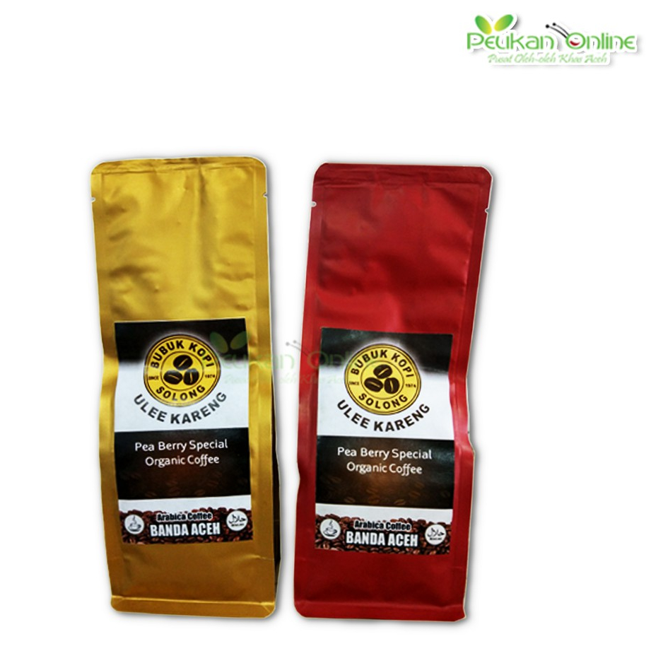 

Kopi Solong Arabika Pea Berry 200 gram - Kopi Aceh Arabica peaberry