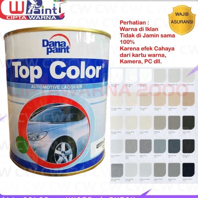 KODE G94N Cat NC Duco Top Color Putih  Cream  Beige Danapaint Warna 1L 1 KG