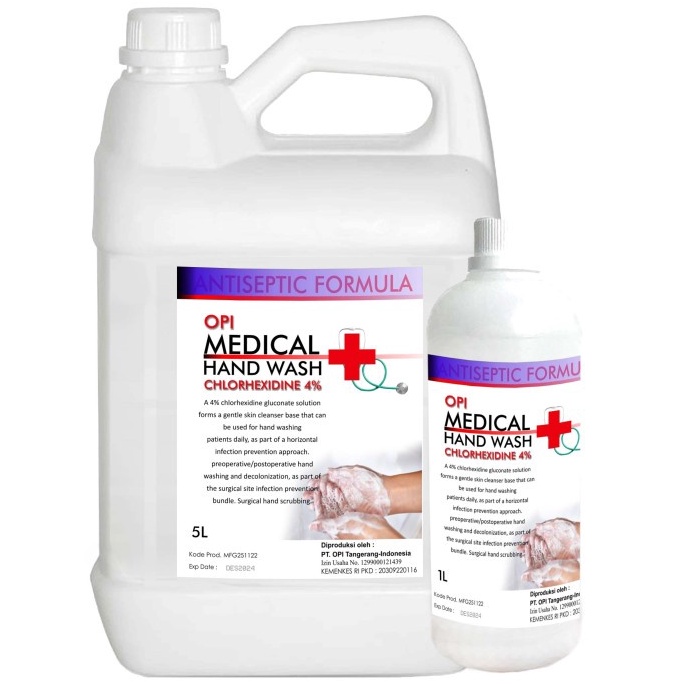 KODE J26C Sabun Cuci Tangan 1 Liter Chlorhexidine Gluconate 4 antiseptik toko serba adaB1124