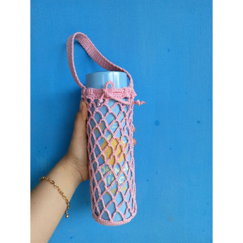 bottle holder//tempat botol rajut//tempat botol murah//tempat botol rajut lucu
