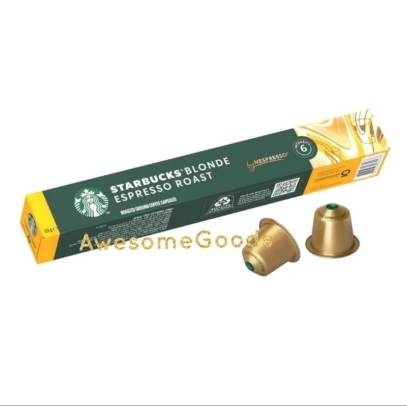 

Starbucks Blonde Espresso Roast by Nespresso 10 Capsules