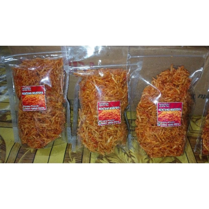 

Kentang Mustofa pedas manis, kentang Mustofa 150gr
