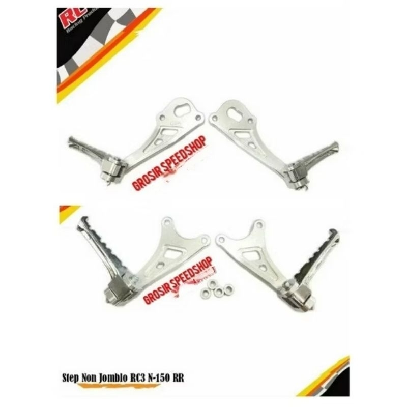Foostep step belakang Non Jomblo non jomlo Original RC3 Cnc Ninja RR R SS ZX Victor utk knalpot Cobr