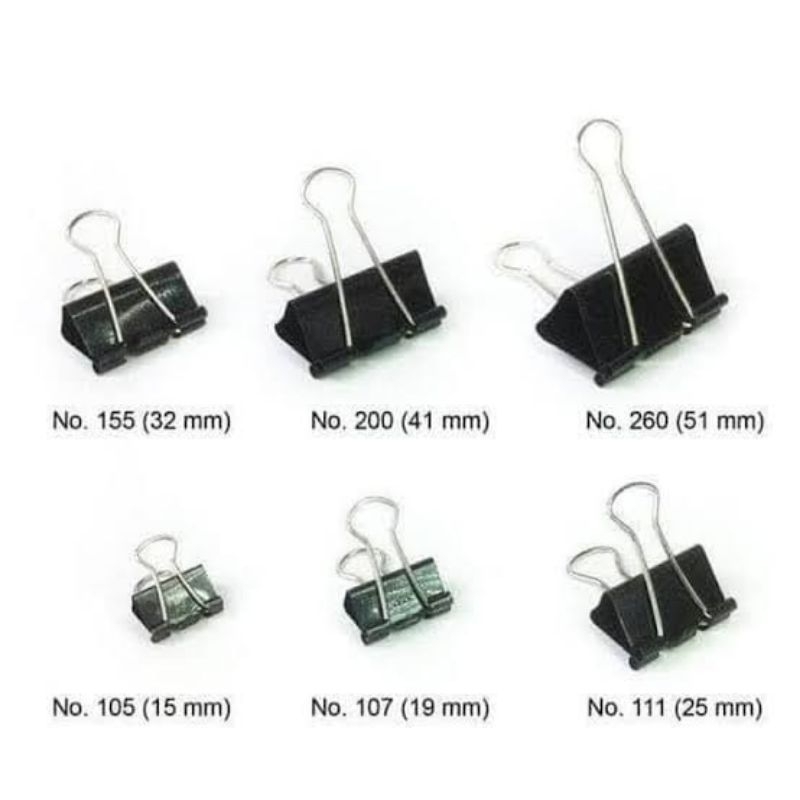 

binder clips nomor 200