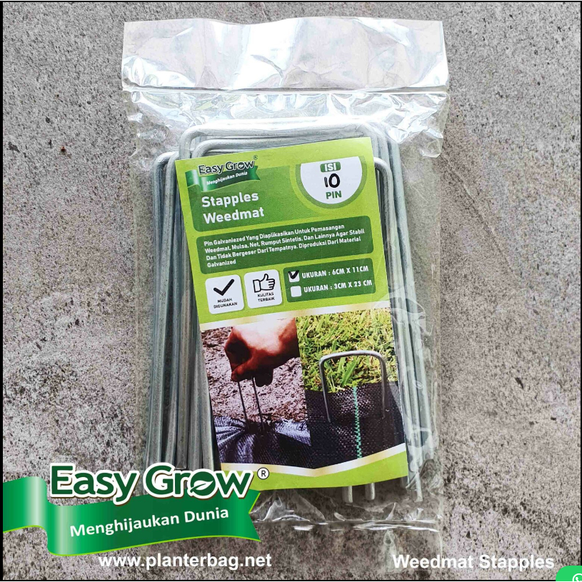 Staples Weedmat Easy Grow ukuran 3x23