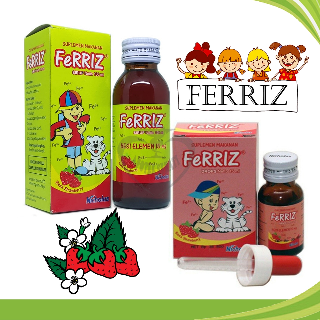Ferriz Sirup Vitamin Suplemen Memenuhi Zat Besi Anak