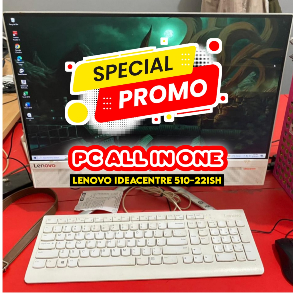 PROMO PC ALL IN ONE LENOVO IDEACENTRE 510-22ISH/Intel® Core™ i3-7100T/4GB/1TB/WIN 10/21.5 INC/SILVER