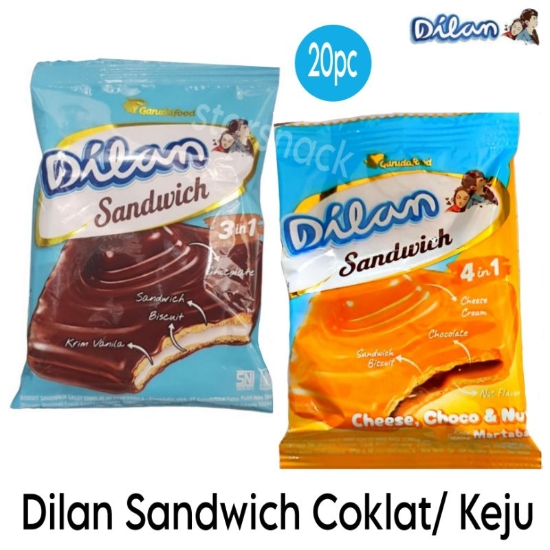 

Dilan Sandwich coklat keju isi 20pc/pack