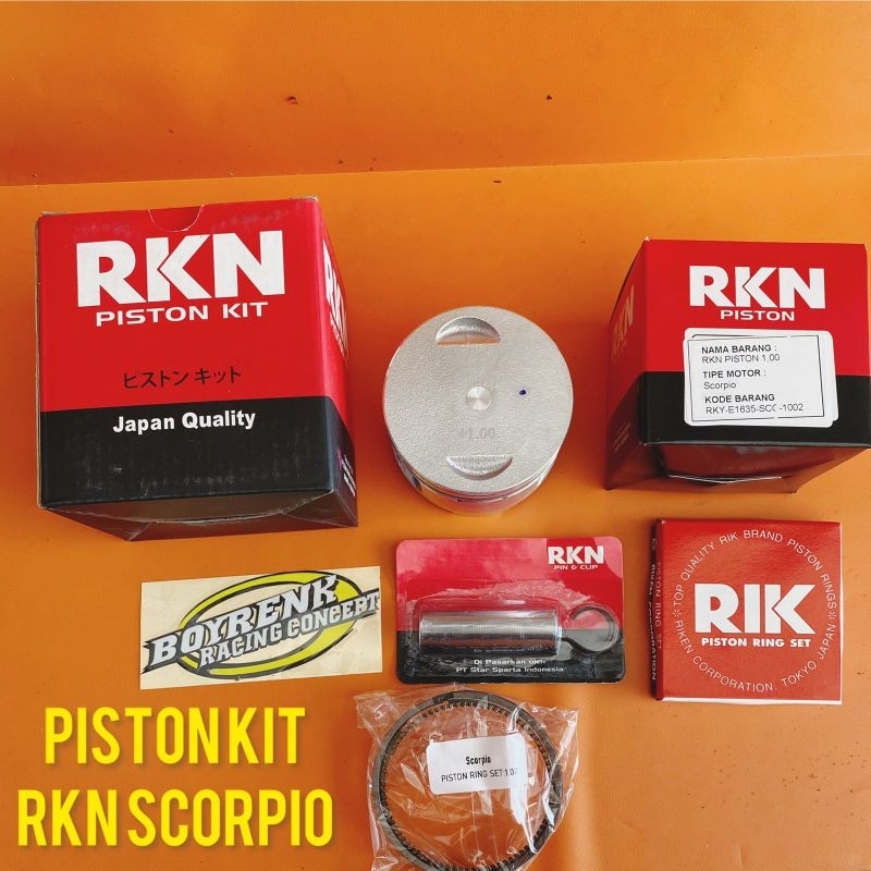 PISTON KIT SCORPIO STD-100RKN -BOYRENK RACING