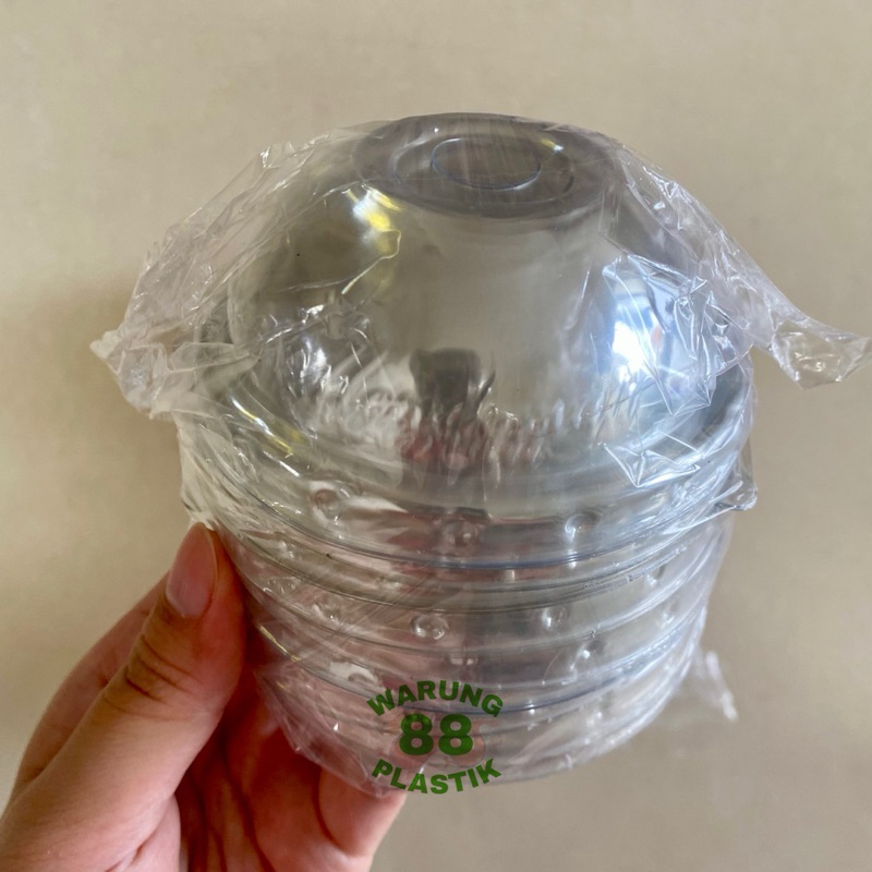 TUTUP GELAS PLASTIK CEMBUNG BENING 10 OZ 12OZ 14OZ 16OZ 18OZ 22OZ | TUTUP GELAS OVAL | TUTUP GELAS P