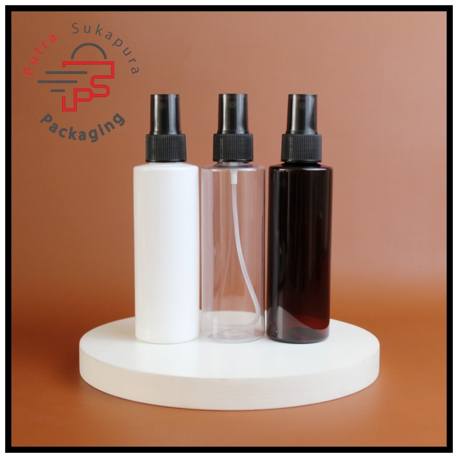 botol spray 150ml rf/botol spray 150ml/botol plastik 150ml/spray hitam smoke neck 24