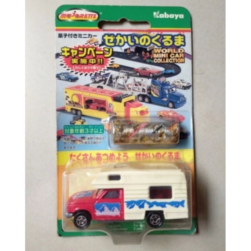 Diecast metal Majorette Kabaya Japan #278 Camping Car Red Camper Pickup 1:60 original