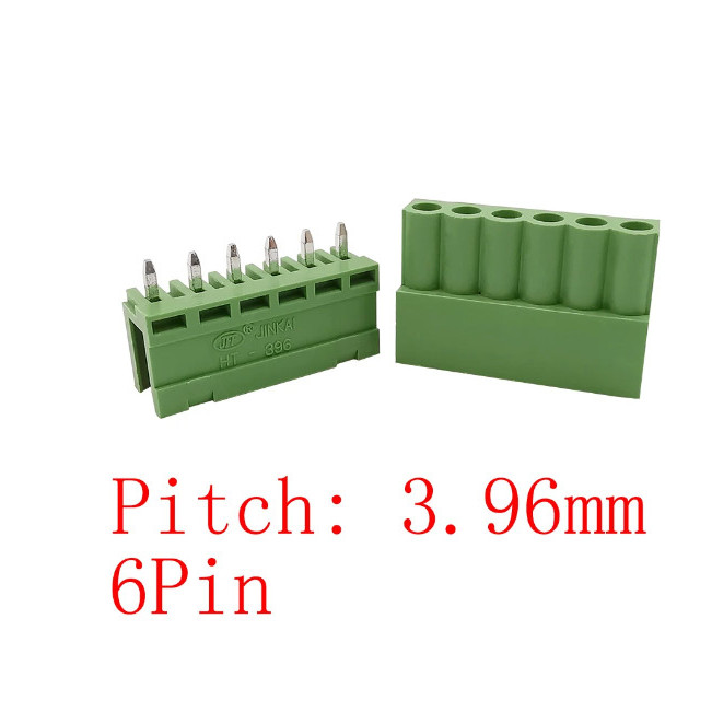 konektor green HT3.96mm 6p LURUS terminal block connector HT 396 pair