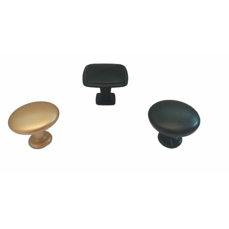 Hendle Knop Tarikan lemari,Laci Gold,Hitam Kotak,Hitam Bulat