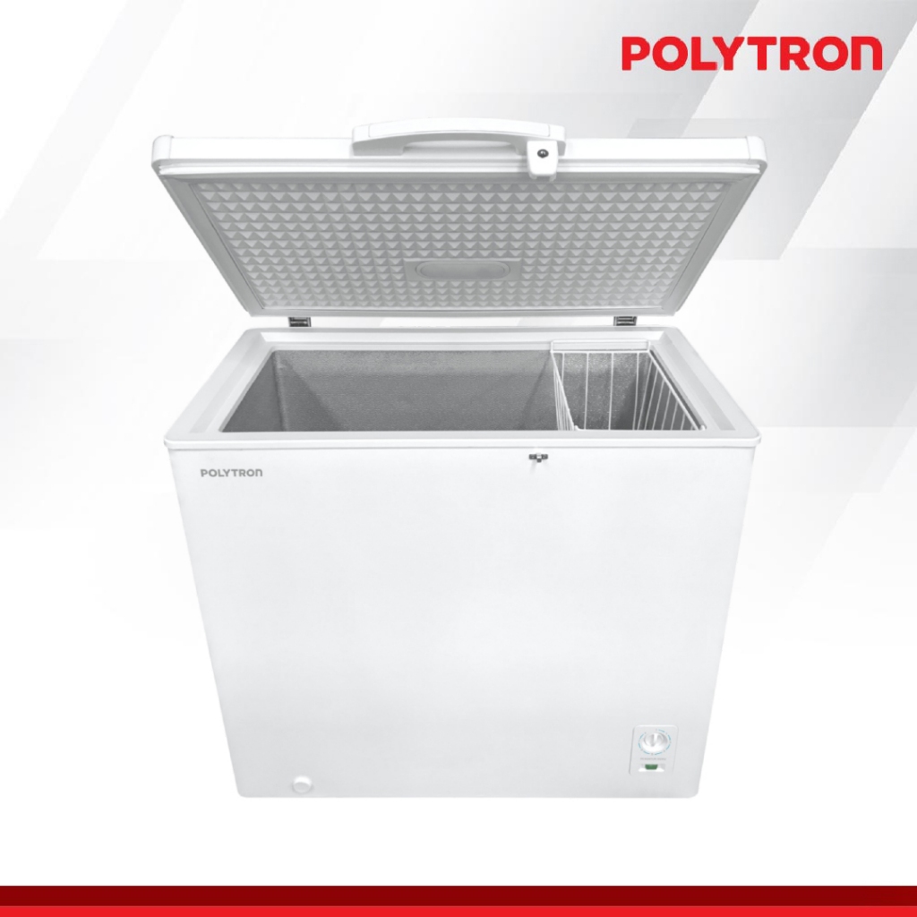 POLYTRON FREEZER BOX CHEST FREEZER POLYTRON PCF 218 200 LITER