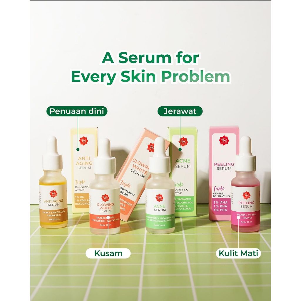 VIVA Triple Serum Series, Viva Glowing Serum, Viva Anti Aging Serum, Viva Peeling Serum, Viva Acne S
