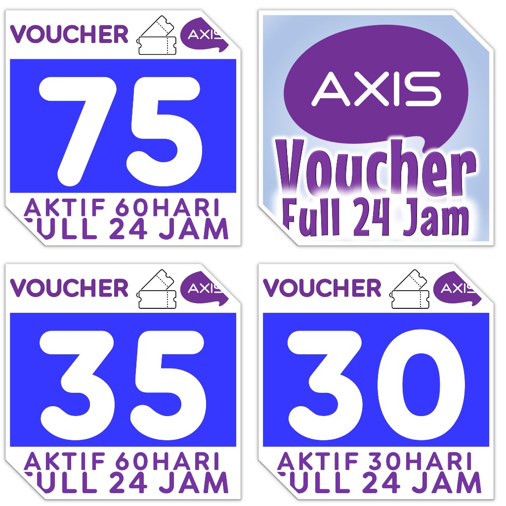 Voucher Axis vocer 75gb Aigo Promo Bronet Full Nasional 24 jam 60 hari kuota axis voucher axis paket