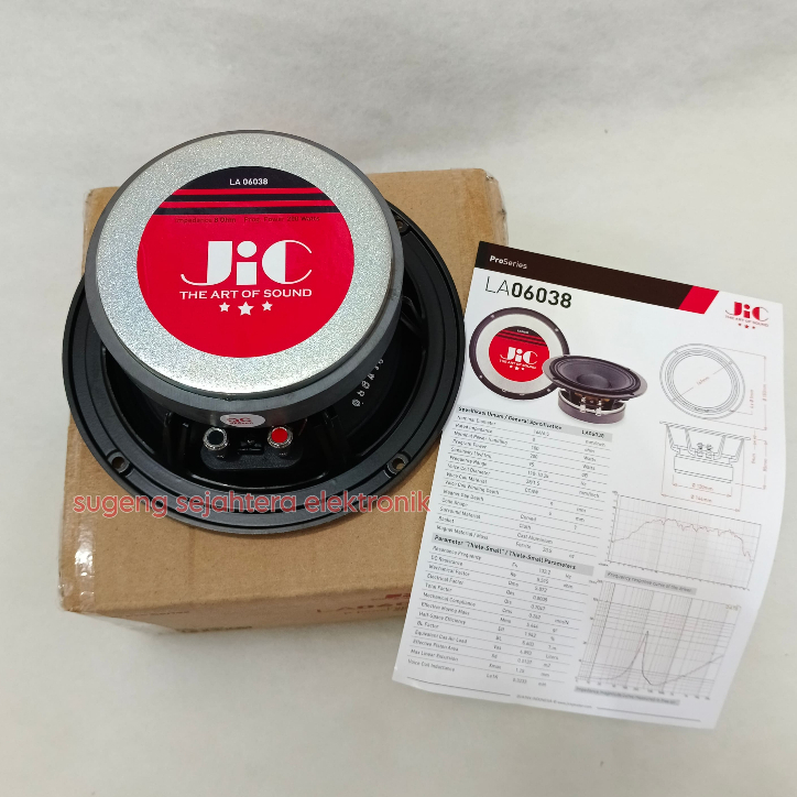 SPEAKER JIC LA 06038 - 6 INCH