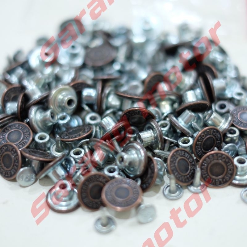 100 pcs KANCING ORIGINAL JEANS / kancing celana jeans ori 1 set kancing jeans