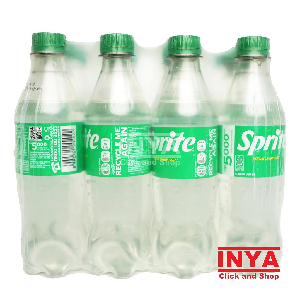 

Sprite Lemon-Lime Minuman Soda 12x390ml BOX - Soda Water - Soft drink