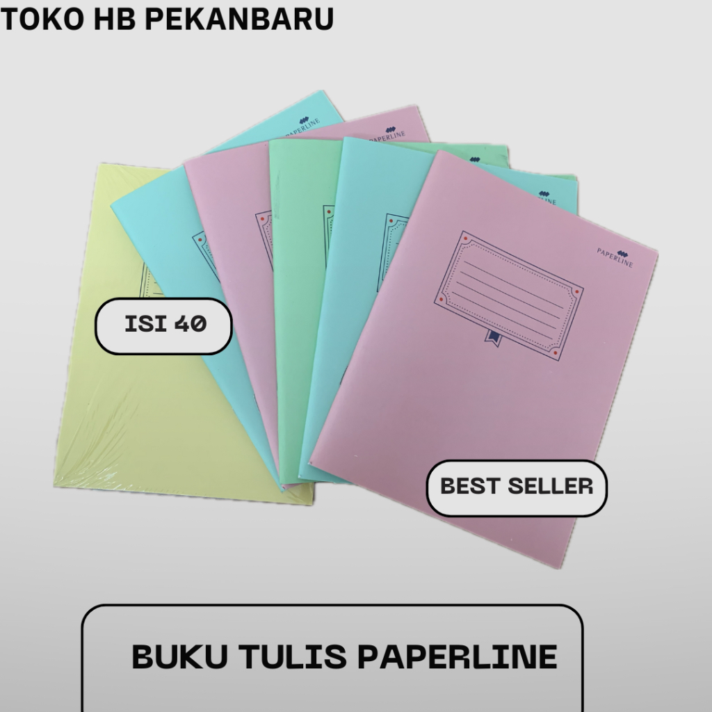 

Buku Tulis PAPERLINE Isi 40 Lembar ( isi 10 buku )